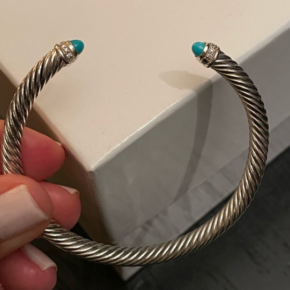 David Yurman Classic Cable Bracelet Turquoise - Picture 3 of 5